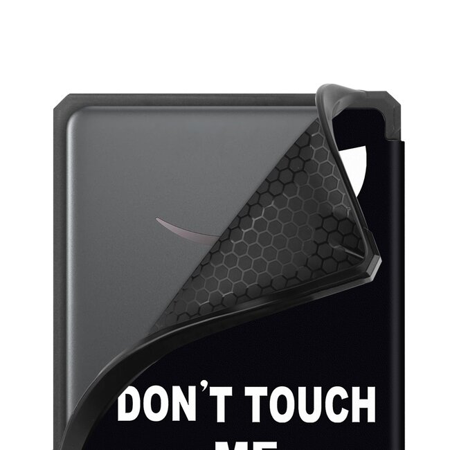 Hoes geschikt voor Amazon Kindle Paperwhite 2024 (12th gen) - 7 Inch - TPU Book Case - Auto/Wake functie - Don't Touch Me