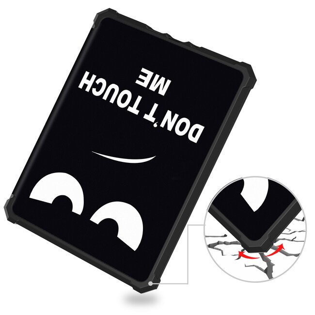 Hoes geschikt voor Amazon Kindle Paperwhite 2024 (12th gen) - 7 Inch - TPU Book Case - Auto/Wake functie - Don't Touch Me