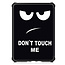 Hoes geschikt voor Amazon Kindle Paperwhite 2024 (12th gen) - 7 Inch - TPU Book Case - Auto/Wake functie - Don't Touch Me