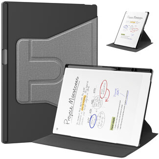 Case2go Tablethoes geschikt voor reMarkable Paper Pro (2024) - TPU hoes - Auto Wake/Sleep functie - 11.8 Inch - Grijs