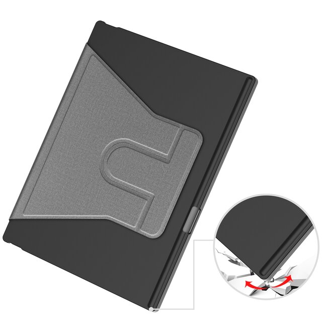 Tablethoes geschikt voor reMarkable Paper Pro (2024) - TPU hoes - Auto Wake/Sleep functie - 11.8 Inch - Grijs