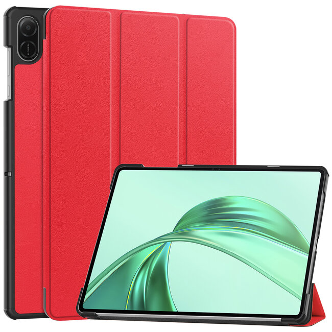 Case2go - Tablet hoes geschikt voor Honor Pad X8a - Tri-Fold Book Case - Auto Wake/Sleep functie - Rood
