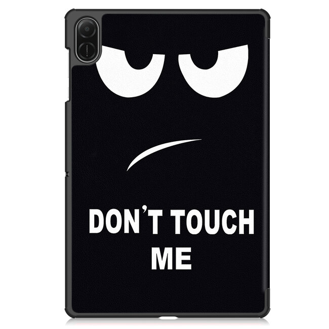 Case2go - Tablet hoes geschikt voor Honor Pad X8a - Tri-Fold Book Case - Auto Wake/Sleep functie - Don't Touch Me