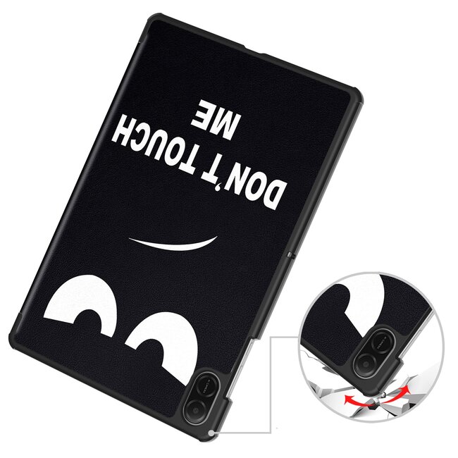 Case2go - Tablet hoes geschikt voor Honor Pad X8a - Tri-Fold Book Case - Auto Wake/Sleep functie - Don't Touch Me