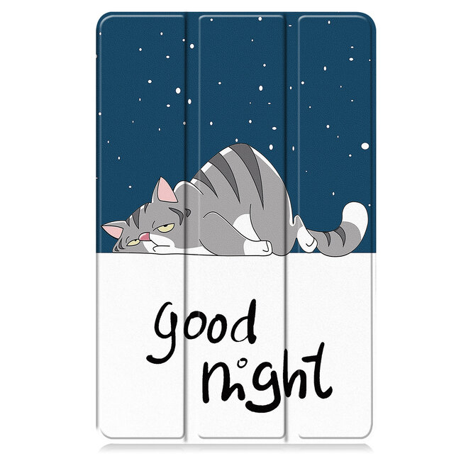 Case2go - Tablet hoes geschikt voor Honor Pad X8a - Tri-Fold Book Case - Auto Wake/Sleep functie - Good Night