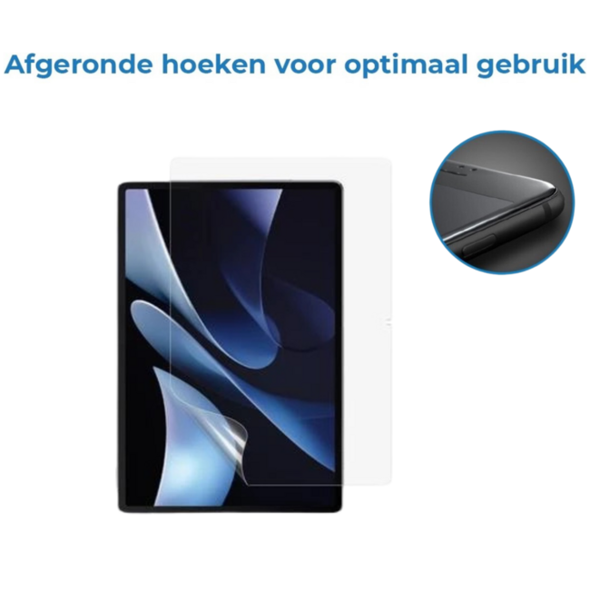 Case2go - Tablet Screenprotector geschikt voor Huawei MatePad Air (2024) - 12 Inch - Tempered Glass - Case Friendly - Transparant