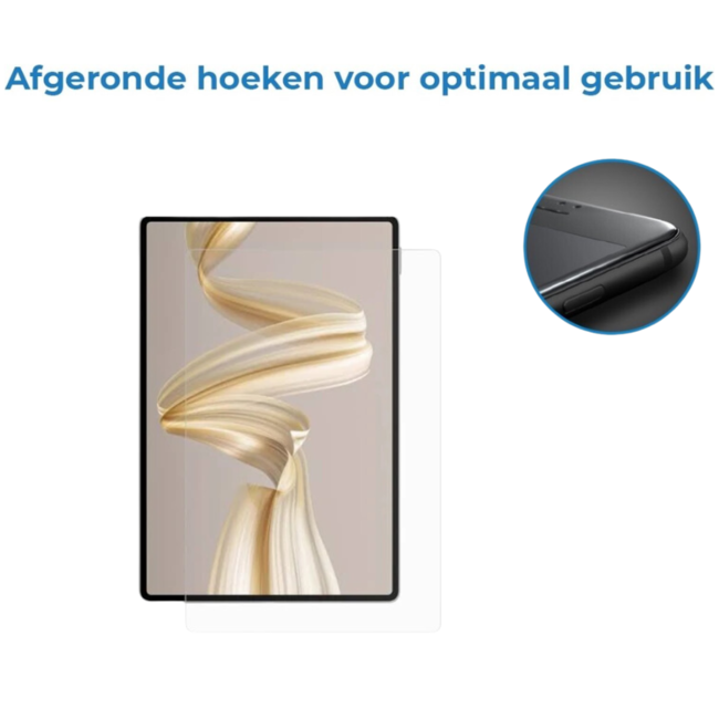 Case2go - Tablet Screenprotector geschikt voor Huawei MatePad Pro (2024) - 12.2 Inch - Tempered Glass - Case Friendly - Transparant