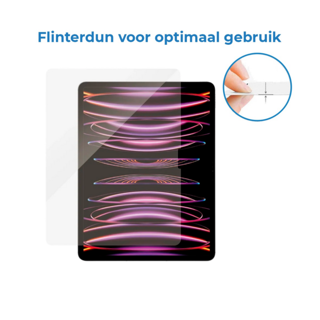 Case2go - Tablet Screenprotector geschikt voor Huawei MatePad Pro (2024) - 11 Inch - Tempered Glass - Case Friendly - Transparant