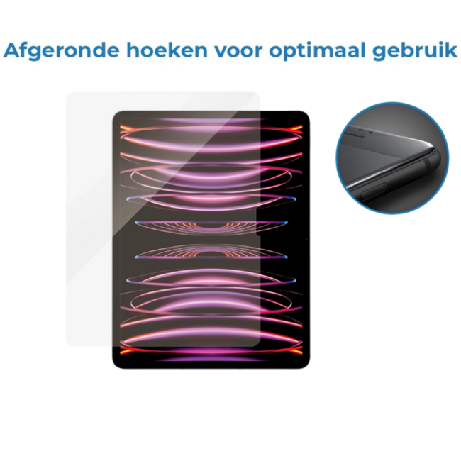 Case2go - Tablet Screenprotector geschikt voor Huawei MatePad Pro (2024) - 11 Inch - Tempered Glass - Case Friendly - Transparant