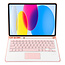 Case2go - Bluetooth Toetsenbord hoes geschikt voor Apple iPad 11 (2025) A16 / Apple iPad 10.9 Inch (2022) - QWERTY - Auto Wake/Sleep functie - Met Pencil Houder - Touchpad - Roze