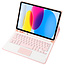 Case2go - Bluetooth Toetsenbord hoes geschikt voor Apple iPad 11 (2025) A16 / Apple iPad 10.9 Inch (2022) - QWERTY - Auto Wake/Sleep functie - Met Pencil Houder - Touchpad - Roze