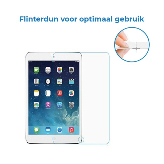 Case2go - Tablet Screenprotector geschikt voor Apple iPad Air 1/2 (2013/2014) - Tempered Glass - Case Friendly - Transparant