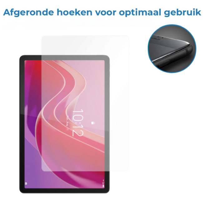 Case2go - Tablet Screenprotector geschikt voor Lenovo Tab M11 - 11 Inch - Tempered Glass - Case Friendly - Transparant