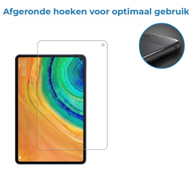Case2go - Tablet Screenprotector geschikt voor Huawei MatePad SE - 10.4 Inch - Tempered Glass - Case Friendly - Transparant
