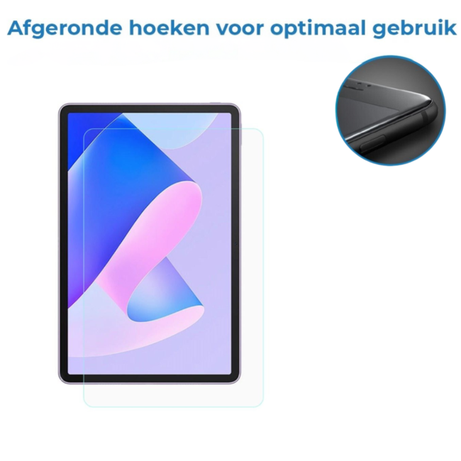 Case2go - Tablet Screenprotector geschikt voor Huawei MatePad 11 (2023) - Tempered Glass - Case Friendly - Transparant