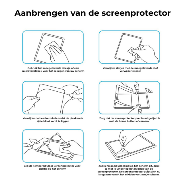 Case2go - Tablet Screenprotector geschikt voor Xiaomi Pad 5  - Tempered Glass - Case Friendly - Transparant