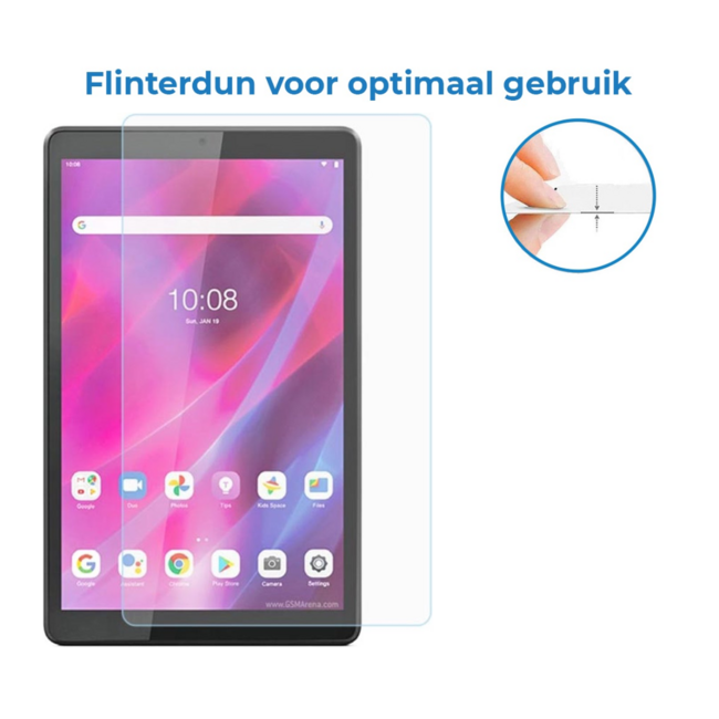 Case2go - Tablet Screenprotector geschikt voor Lenovo Tab M7 3rd Gen - Tempered Glass - Case Friendly - Transparant