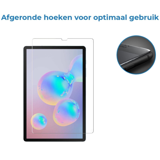 Tablet screenprotector geschikt voor Samsung Galaxy Tab S6 Lite (2024) / Samsung Galaxy Tab S6 Lite - Case-friendly screenprotector - 2 stuks - Tempered Glass - Transparant