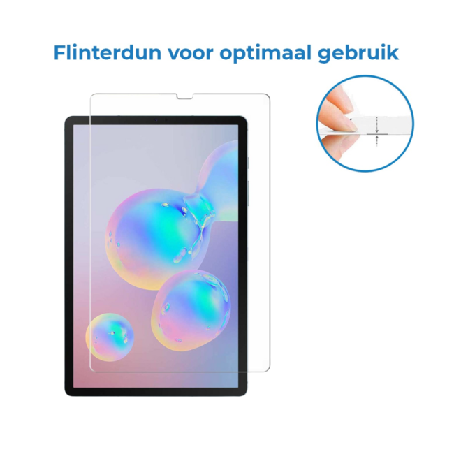 Case2go - Tablet Screenprotector geschikt voor Samsung Galaxy S6 Lite (2024) / Samsung Galaxy Tab S6 Lite (2022/2020) - 10.4 Inch - Tempered Glass - Case Friendly - Transparant
