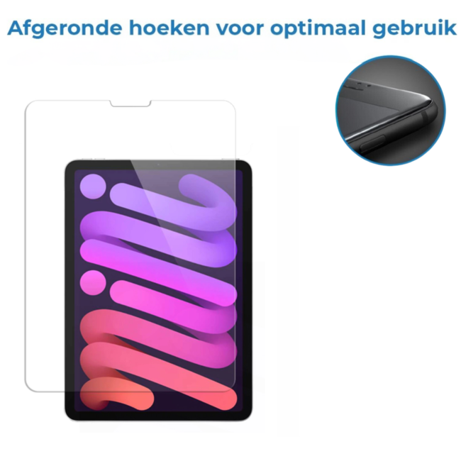 Case2go - Tablet Screenprotector geschikt voor Apple iPad Air 10.9 (2020) - Tempered Glass - Case Friendly - Transparant