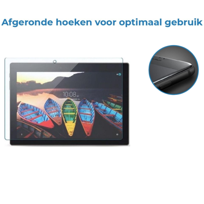 Case2go - Screenprotector geschikt voor Lenovo Tab 10 (TB-X103F) - 10.1 Inch - Tempered Glass Screenprotector - Case Friendly - Transparant