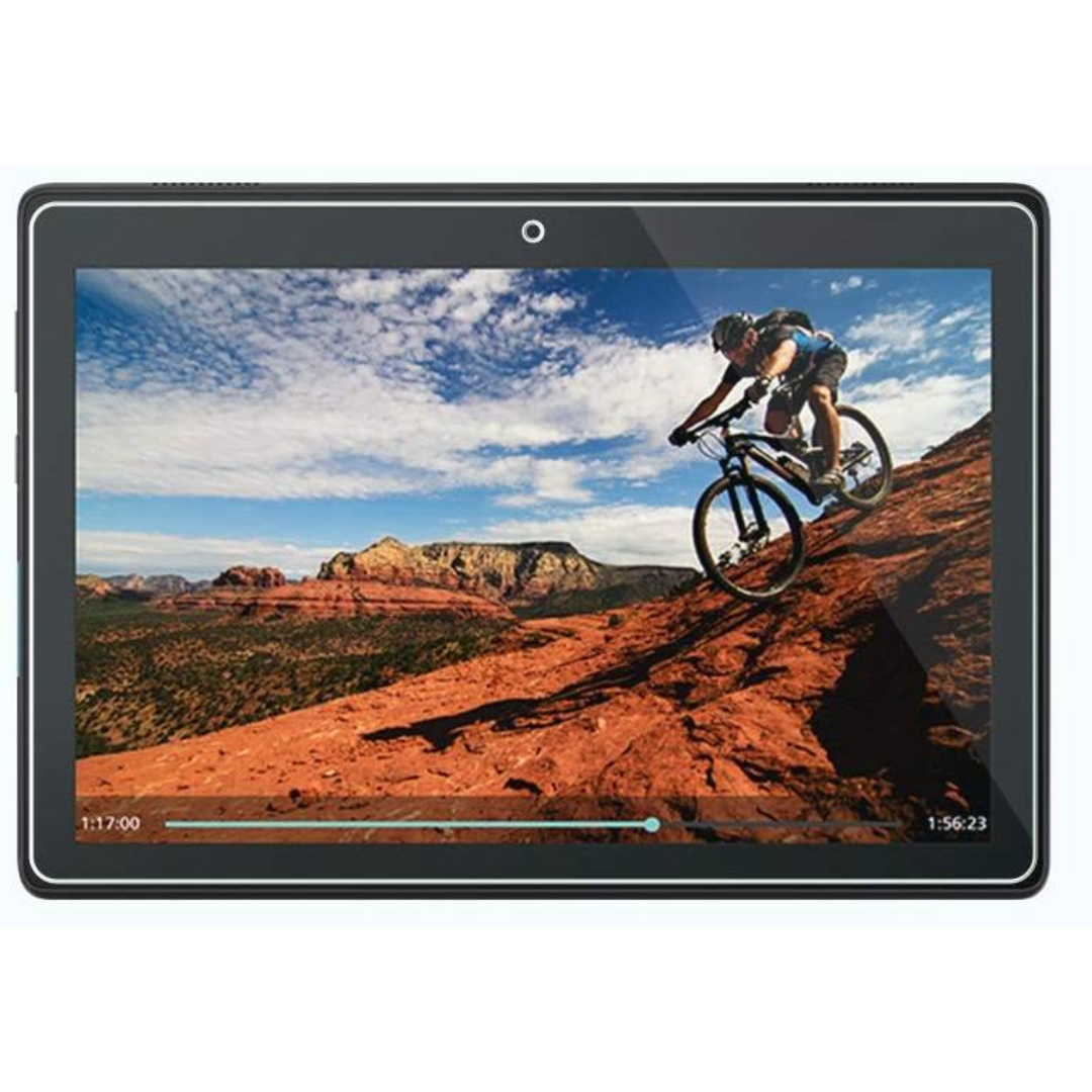 Case2go - Tablet Screenprotector geschikt voor Lenovo Tab E10 (TB-X104F)  - 10.1 Inch - Tempered Glass - Case Friendly - Transparant afbeelding