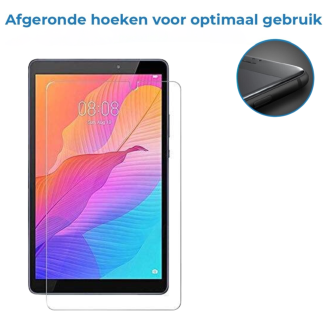 Case2go - Tablet Screenprotector geschikt voor Huawei Mediapad T3 - 7 Inch - Tempered Glass - Case Friendly - Transparant