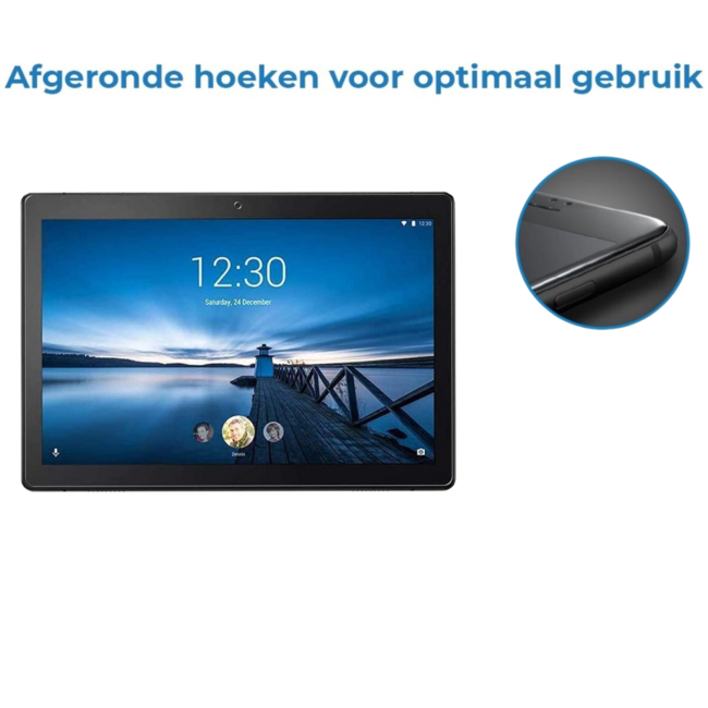 Case2go - Tablet Screenprotector geschikt voor Lenovo Tab M10 FHD - (2020) - 10.1 inch -  Tempered Glass - Case Friendly - Transparant