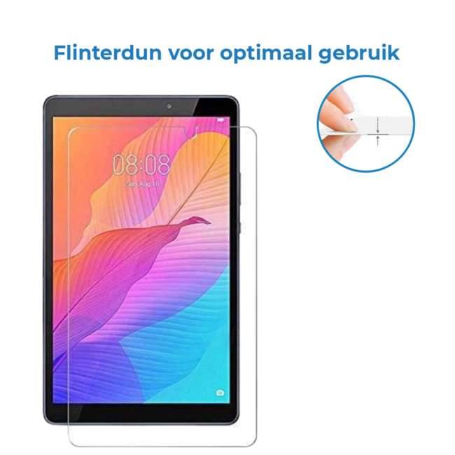 Case2go - Tablet Screenprotector geschikt voor Huawei MatePad T8 - Tempered Glass - Case Friendly - Transparant