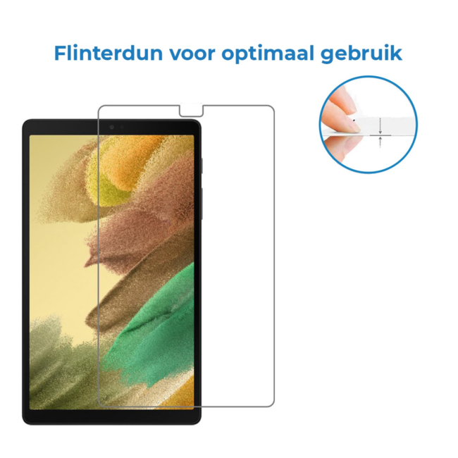 Case2go - Tablet Screenprotector geschikt voor Lenovo Tab M10 Plus - 2de generatie - Tempered Glass - Case Friendly - Transparant