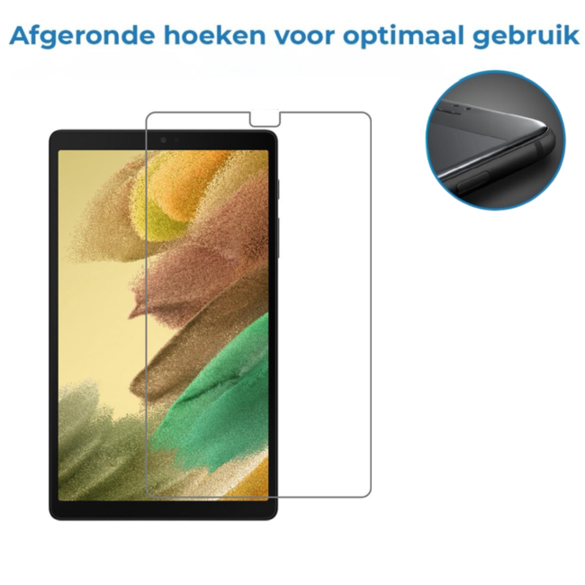 Case2go - Tablet Screenprotector geschikt voor Lenovo Tab M10 Plus - 2de generatie - Tempered Glass - Case Friendly - Transparant