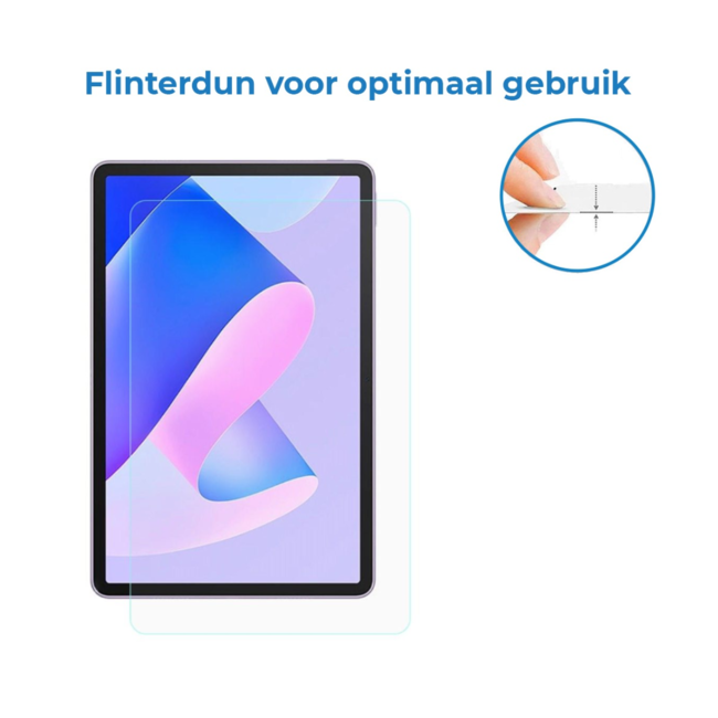 Case2go - Tablet Screenprotector geschikt voor Samsung Galaxy Tab S7 Plus (2020) - Tempered Glass - Case Friendly - Transparant