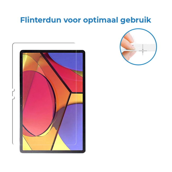 Case2go - Tablet Screenprotector geschikt voor Lenovo Tab P11 - Tempered Glass - Case Friendly - Transparant