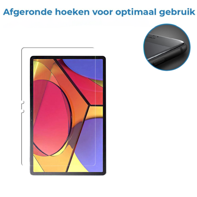 Case2go - Tablet Screenprotector geschikt voor Lenovo Tab P11 - Tempered Glass - Case Friendly - Transparant