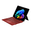 Toetsenbord geschikt voor Microsoft Surface Pro 9/10/11/Pro X - QWERTY - Bluetooth Toetsenbord Cover - Met Touchpad en Toetsenbord Verlichting - Donker Rood
