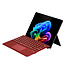 Toetsenbord geschikt voor Microsoft Surface Pro 9/10/11/Pro X - QWERTY - Bluetooth Toetsenbord Cover - Met Touchpad en Toetsenbord Verlichting - Donker Rood