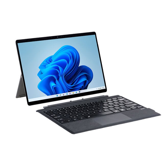 Toetsenbord geschikt voor Microsoft Surface Pro 4/6/7 - QWERTY - Bluetooth Toetsenbord Cover - Met Touchpad en Toetsenbord verlichting - draadloos toetsenbord - QWERTY - Grijs