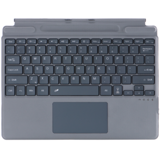 Case2go Toetsenbord geschikt voor Microsoft Surface Pro 9/10/11/Pro X - QWERTY - Bluetooth Toetsenbord Cover - Met Touchpad - Grijs
