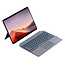 Toetsenbord geschikt voor Microsoft Surface Pro 9/10/11/Pro X - QWERTY - Bluetooth Toetsenbord Cover - Met Touchpad en Toetsenbord Verlichting - draadloos toetsenbord - QWERTY - Grijs