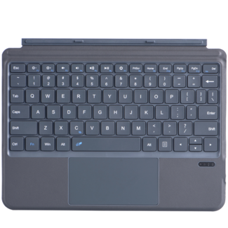 Case2go Toetsenbord geschikt voor Microsoft Surface Go / Go 2 / Go 3 / Go 4 - QWERTY - Bluetooth Toetsenbord Cover - Met Touchpad - Grijs