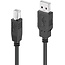 Printerkabel - Printer kabel usb - USB 2.0 A Male naar USB 2.0 B Male - 10 Meter - Zwart