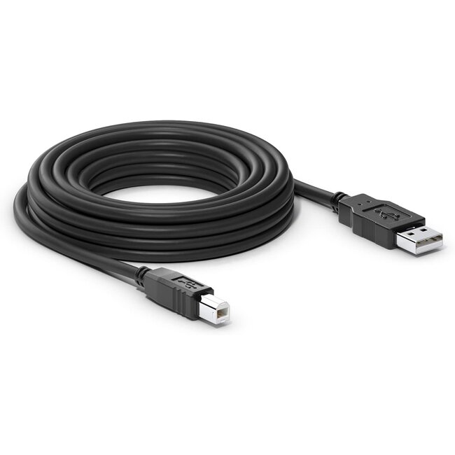 Printerkabel - Printer kabel usb - USB 2.0 - 5 Meter - Zwart