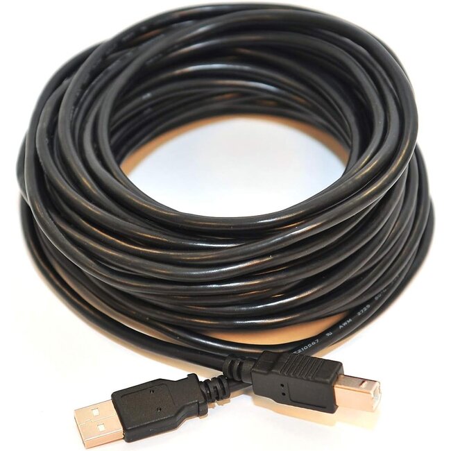 Printerkabel - Printer kabel usb - USB 2.0 - 0.5 Meter - Zwart