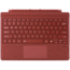 Case2go Toetsenbord geschikt voor Microsoft Surface Pro 4/6/7 - QWERTY - Bluetooth Toetsenbord Cover - Met Touchpad en Toetsenbord verlichting -  Rood