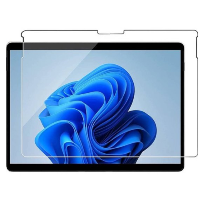 Case2go - Tablet Screenprotector geschikt voor Microsoft Surface Go 3 - Tempered Glass - Case Friendly - Transparant