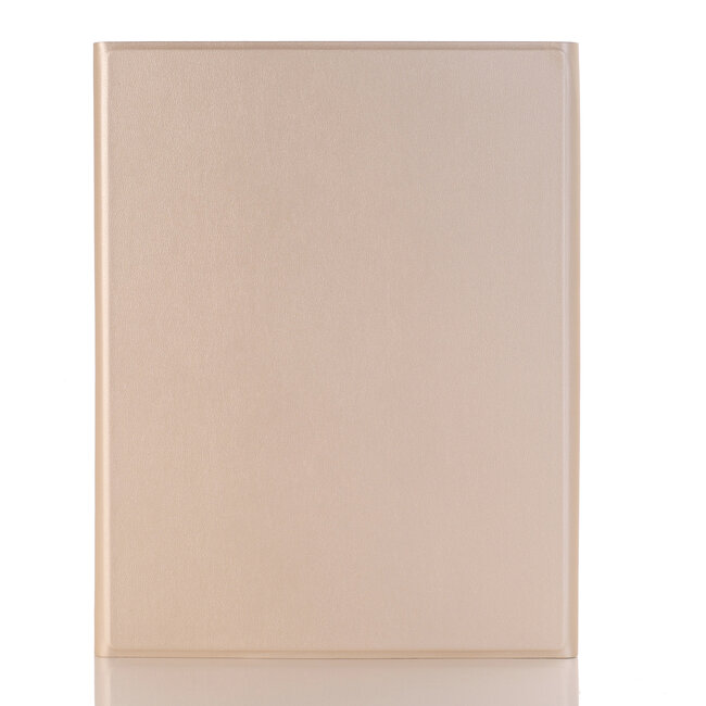 Case2go - Bluetooth Toetsenbord hoes geschikt voor Apple iPad 10 10.9 Inch (2022) - QWERTY Toetsenbord met verlichting - Touchpad - Goud