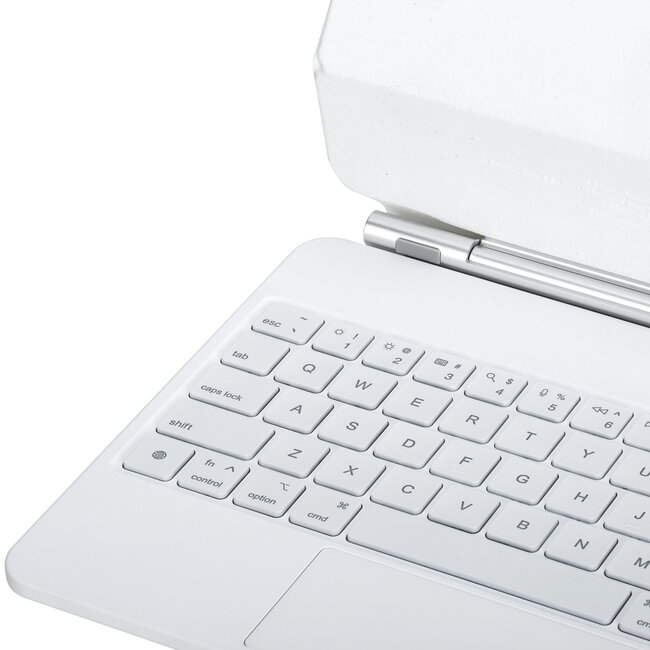 Bluetooth Toetsenbord hoes geschikt voor Apple iPad 11 (2025) A16 / Apple iPad 10.9 (2022) - Toetsenbordverlichting - Met Pencil Houder - Touchpad - Wit