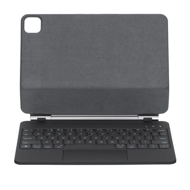 Bluetooth Toetsenbord hoes geschikt voor Apple iPad Air 11 2024 - Toetsenbordverlichting - Met Pencil Houder - Touchpad - Zwart