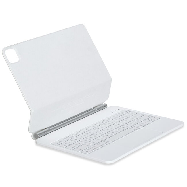 Bluetooth Toetsenbord hoes geschikt voor Apple iPad Air 13 2024 - Toetsenbordverlichting - Met Pencil Houder - Touchpad - Wit