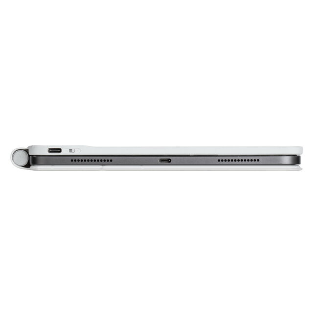 Bluetooth Toetsenbord hoes geschikt voor Apple iPad Air 13 2024 - Toetsenbordverlichting - Met Pencil Houder - Touchpad - Wit